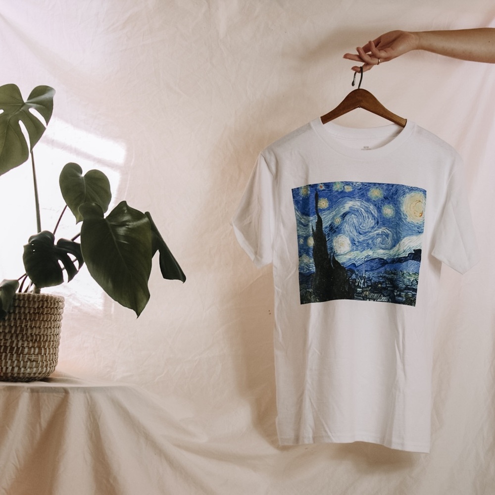 Van Gogh Starry Night Art Tee - image 1